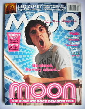 MOJO magazine - Keith Moon cover (September 1998 - Issue 58)