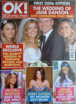 OK! magazine - Jane Danson and Robert Beck wedding cover (10 January 2006 - Issue 502)