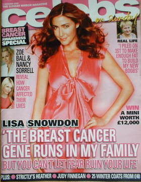 Celebs magazine - Lisa Snowdon cover (5 October 2008)