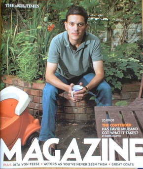 The Times magazine - David Miliband cover (20 September 2008)