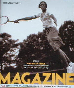 The Times magazine - Venus Williams cover (7 June 2008)