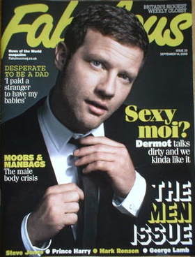 <!--2008-09-14-->Fabulous magazine - Dermot O'Leary cover (14 September 200