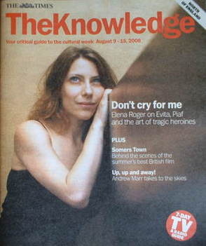 The Knowledge magazine - 9-15 August 2008 - Elena Roger cover