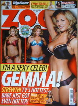 <!--2007-11-16-->Zoo magazine - Gemma Atkinson cover (16-22 November 2007)
