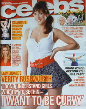 Celebs magazine - Verity Rushworth cover (10 August 2008)