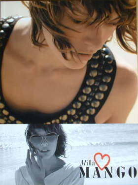 Mango brochure - Milla Jovovich cover