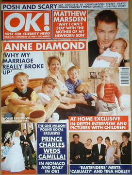 OK! magazine - Anne Diamond cover (13 November 1998 - Issue 136)