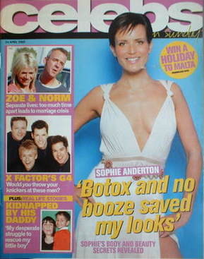 <!--2005-04-24-->Celebs magazine - Sophie Anderton cover (24 April 2005)