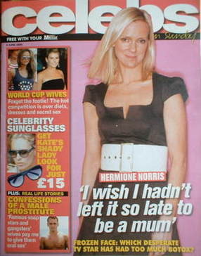 <!--2006-06-04-->Celebs magazine - Hermione Norris cover (4 June 2006)