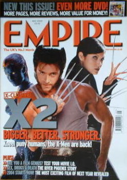 Empire magazine - X2 cover (May 2003 - Issue 167)