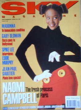 <!--1990-12-->Sky magazine - Naomi Campbell cover (December 1990)