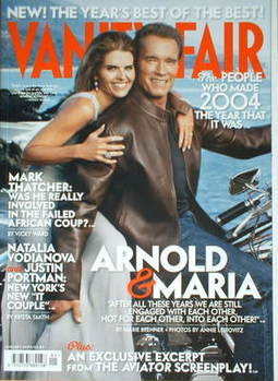 Vanity Fair magazine - Arnold Schwarzenegger and Maria Shriver cover (January 2005)