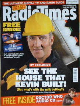 Radio Times magazine - Kevin McCloud cover (3-9 May 2008)