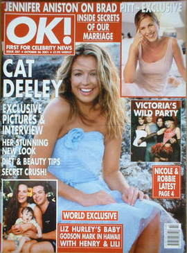OK! magazine - Cat Deeley cover (26 October 2001 - Issue 287)