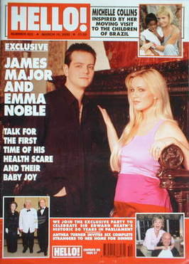 <!--2000-03-14-->Hello! magazine - James Major and Emma Noble cover (14 Mar