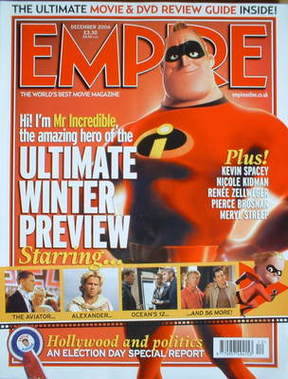 <!--2004-12-->Empire magazine - The Incredibles cover (December 2004 - Issu