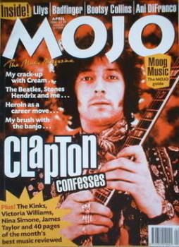 MOJO magazine - Eric Clapton cover (April 1998 - Issue 53)
