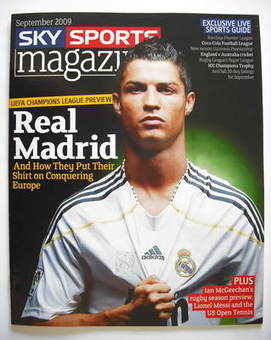 Sky Sports magazine - September 2009 - Cristiano Ronaldo cover