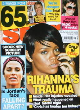 <!--2009-02-23-->Star magazine - Rihanna cover (23 February 2009)