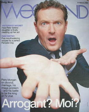 Weekend magazine - Piers Morgan cover (21 February 2009)