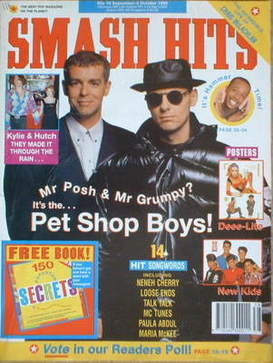 Smash Hits magazine - Pet Shop Boys cover (19 September-2 October 1990)