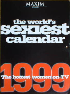 MAXIM calendar - The Hottest Women on TV 1999 calendar