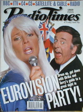 <!--1998-05-09-->Radio Times magazine - Ulrika Jonsson and Terry Wogan cove