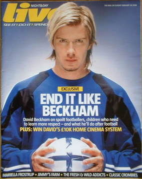 Live magazine - David Beckham cover (26 February 2006)