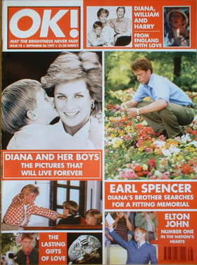 OK! magazine - Princess Diana cover (26 September 1997 - Issue 78)