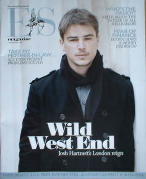 Evening Standard magazine - Josh Hartnett cover (14 November 2008)