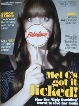 <!--2008-08-03-->Fabulous magazine - Mel C cover (3 August 2008)