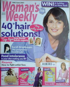 Woman's Weekly magazine (19 June 2007 - British Edition)