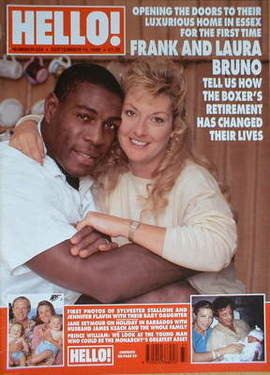 Hello! magazine - Frank Bruno and Laura Bruno cover (14 September 1996 - Issue 424)