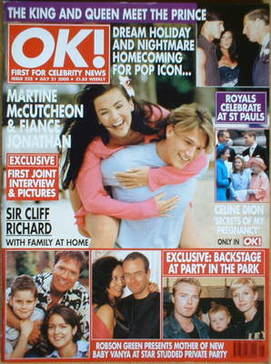 OK! magazine - Martine McCutcheon cover (21 July 2000 - Issue 222)