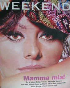 Weekend magazine - Sophia Loren cover (23 April 2005)