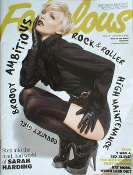 <!--2009-01-11-->Fabulous magazine - Sarah Harding cover (11 January 2009)