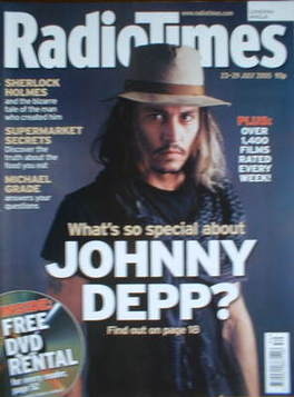 Radio Times magazine - Johnny Depp cover (23-29 July 2005)