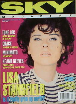 Sky magazine - Lisa Stansfield cover (December 1991)