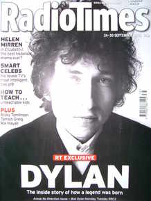 Radio Times magazine - Bob Dylan cover (24-30 September 2005)