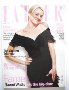 Tatler magazine - March 2004 - Naomi Watts cover