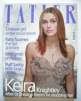 <!--2003-07-->Tatler magazine - July 2003 - Keira Knightley cover