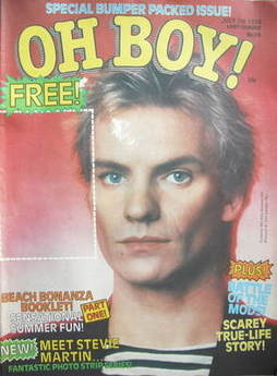 Oh Boy! magazine - Sting cover (5 July 1980)