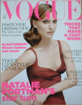 British Vogue magazine - October 2005 - Natalie Portman cover