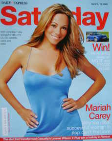 <!--2005-04-09-->Saturday magazine - Mariah Carey cover (9 April 2005)