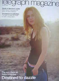 Telegraph magazine - Keira Knightley cover (26 July 2003)