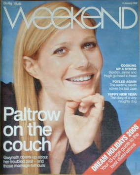 Weekend magazine - Gwyneth Paltrow cover (5 January 2008)