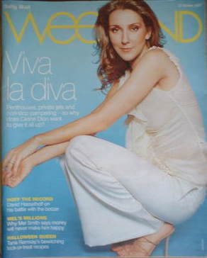 Weekend magazine - Celine Dion cover (27 October 2007)