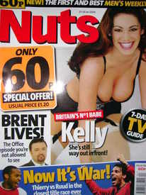 <!--2004-01-23-->Nuts magazine - Kelly Brook cover (23-29 January 2004)