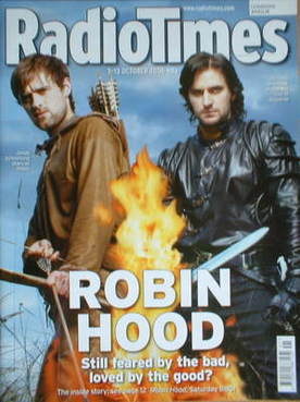 Radio Times magazine - Jonas Armstrong and Richard Armitage cover (7-13 October 2006)