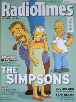 Radio Times magazine - The Simpsons cover (22-28 April 2006)